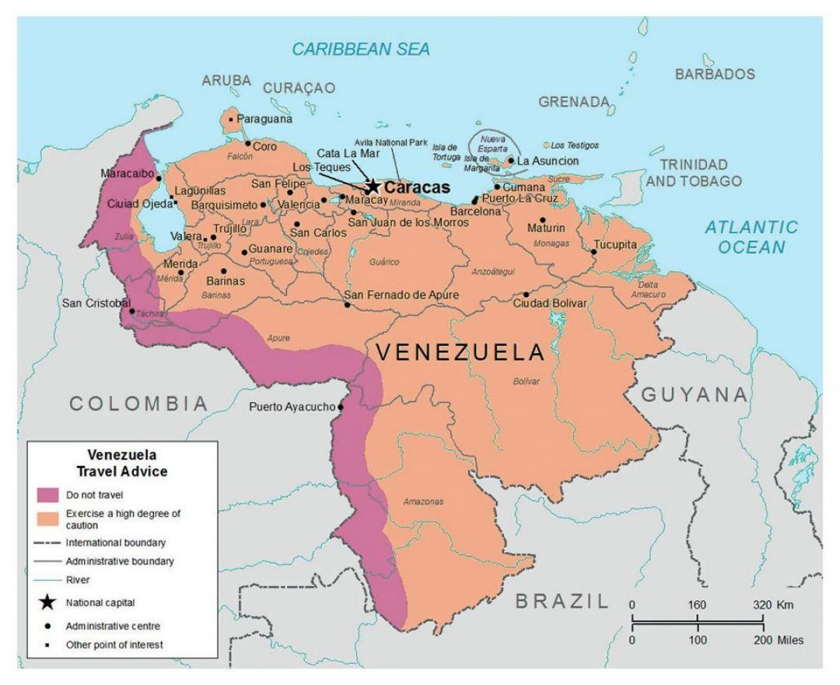 венесуэл дахь газрын зураг