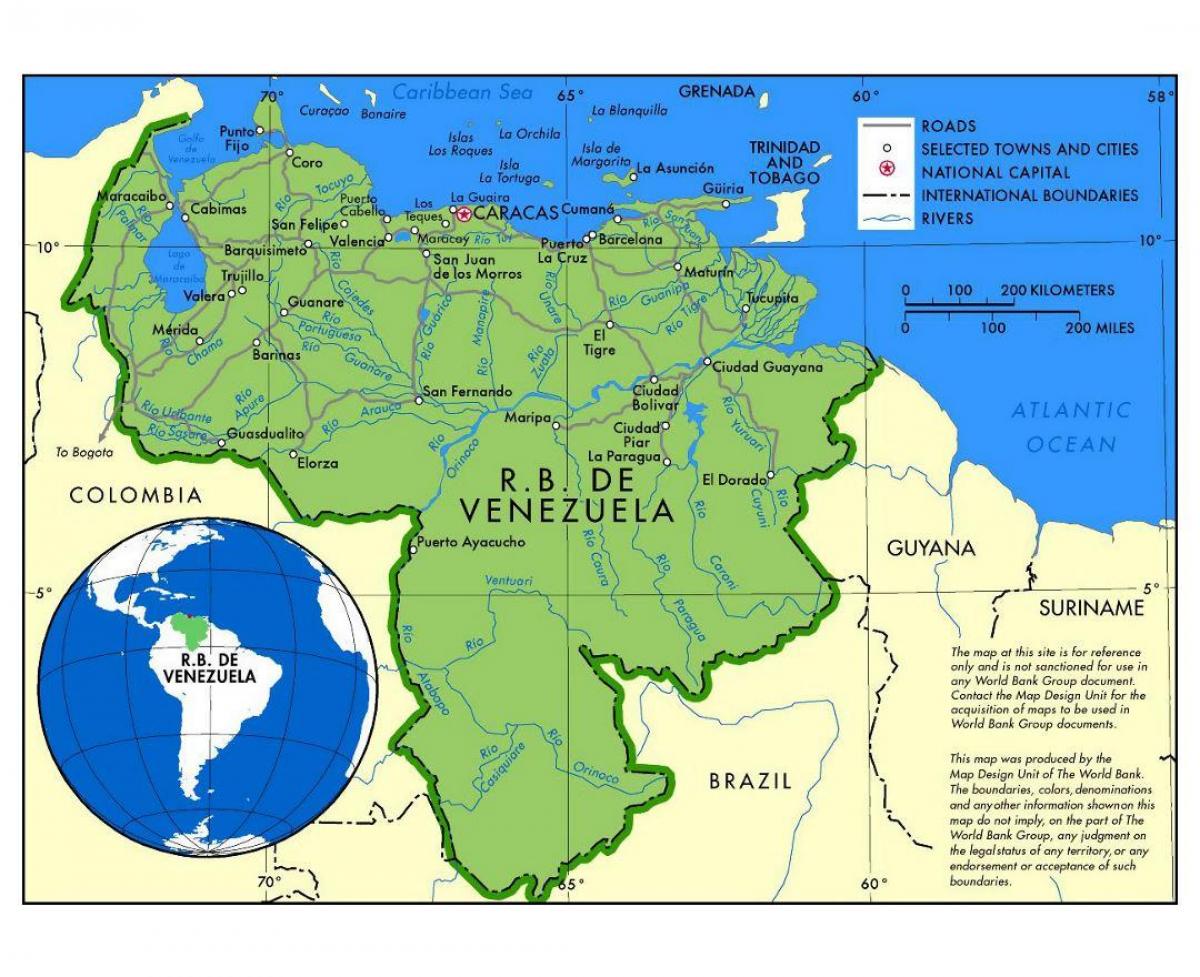 газрын зураг газрын зураг de venezuela
